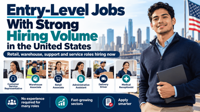 Entry-Level Jobs With Strong Hiring Volume in the United States