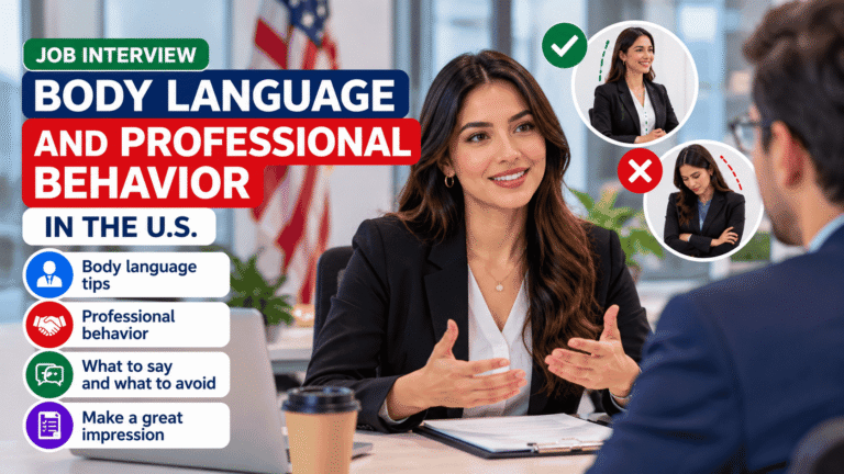 Job Interview Body Language and Professional Behavior in the U.S.