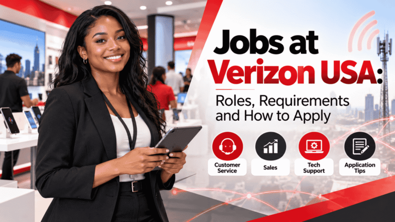 Jobs at Verizon USA: Roles, Requirements and How to Apply