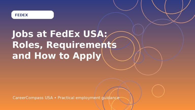 Jobs at FedEx USA: Roles, Requirements and How to Apply