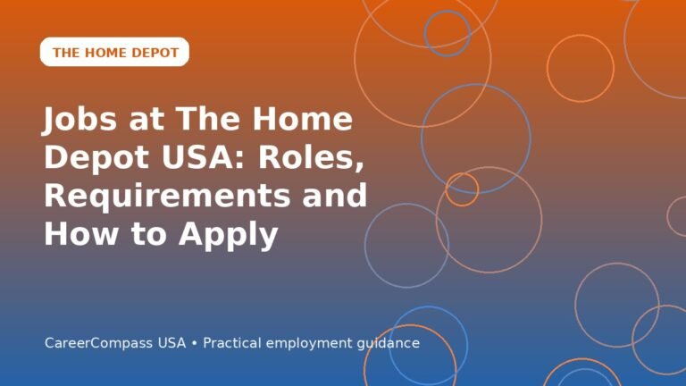 Jobs at The Home Depot USA: Roles, Requirements and How to Apply