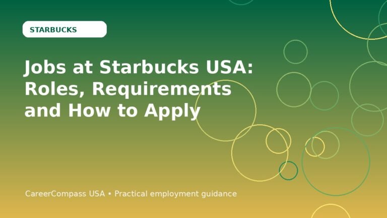 Jobs at Starbucks USA: Roles, Requirements and How to Apply