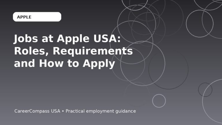 Jobs at Apple USA: Roles, Requirements and How to Apply