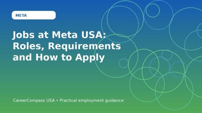 Jobs at Meta USA: Roles, Requirements and How to Apply