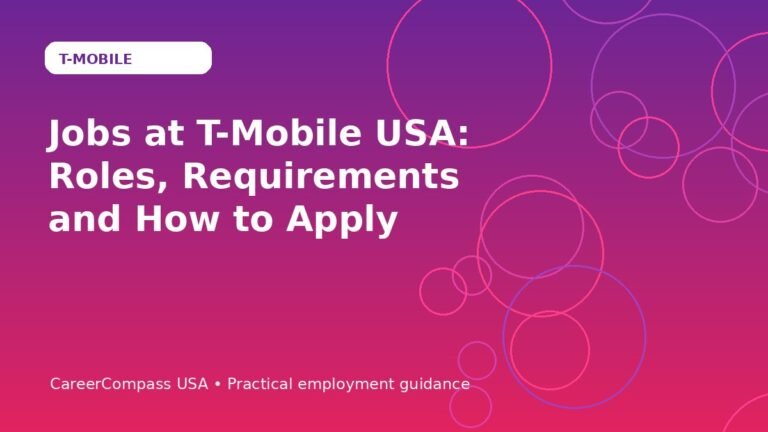 Jobs at T-Mobile USA: Roles, Requirements and How to Apply
