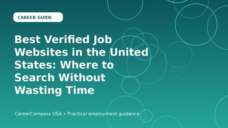 Best Verified Job Websites in the United States: Where to Search Without Wasting Time
