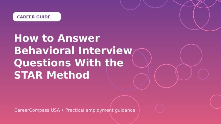 How to Answer Behavioral Interview Questions With the STAR Method