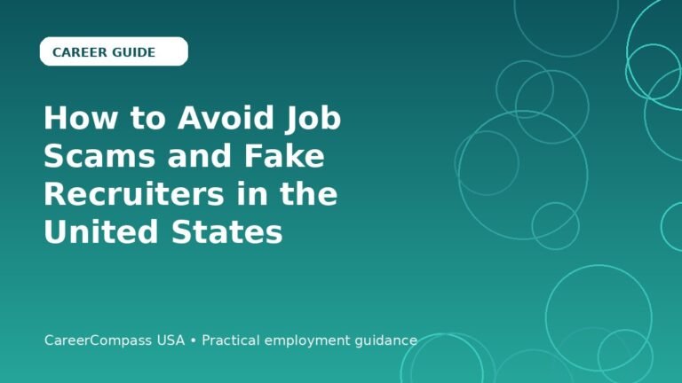 How to Avoid Job Scams and Fake Recruiters in the United States